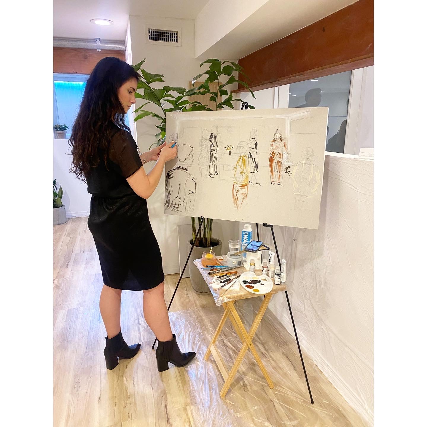 Madison Melle Agency Live Painting - Haley Bowen