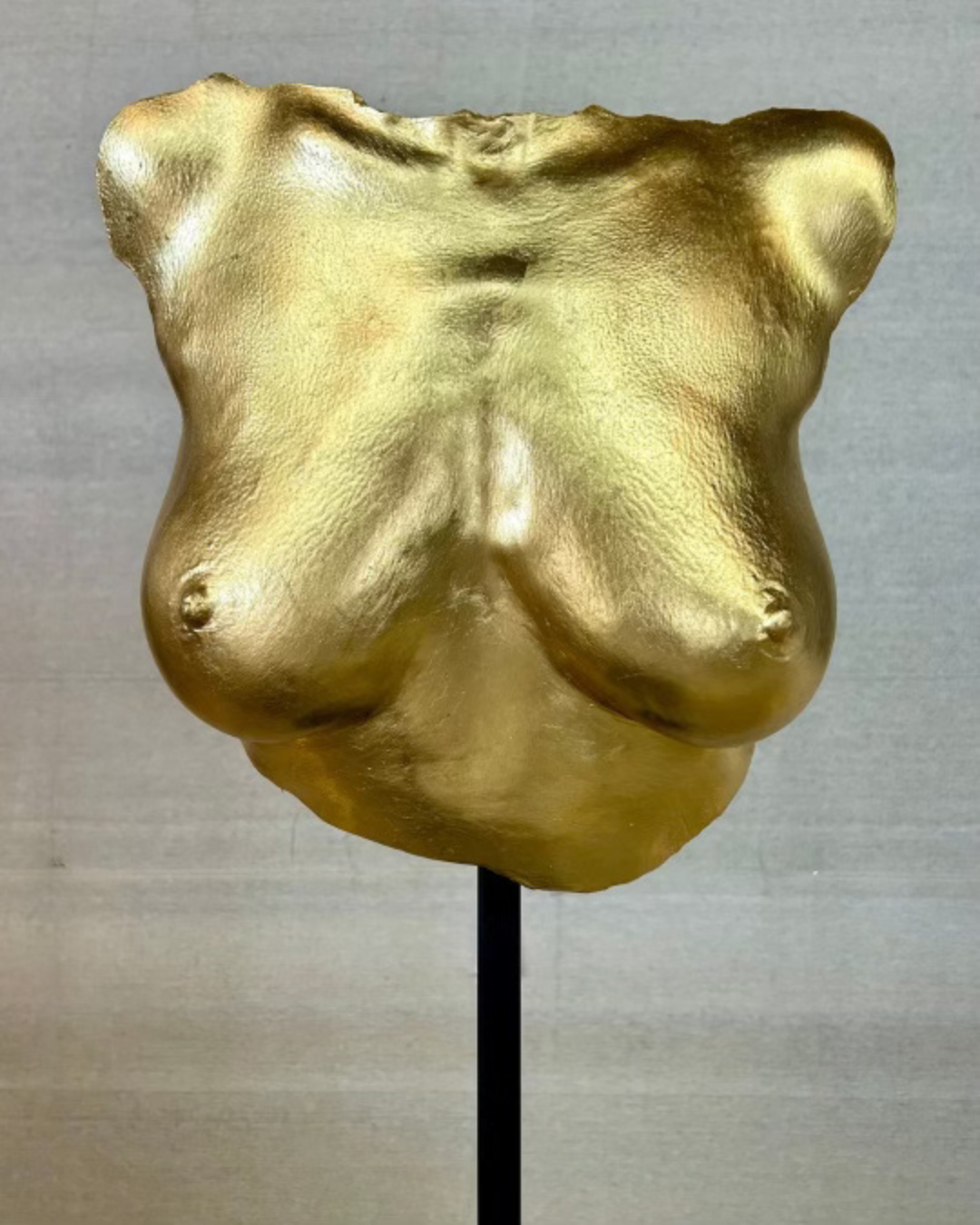 Gold Breast Cast with Custom Stand