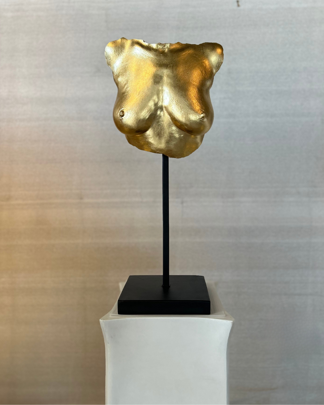 Gold Breast Cast with Custom Stand